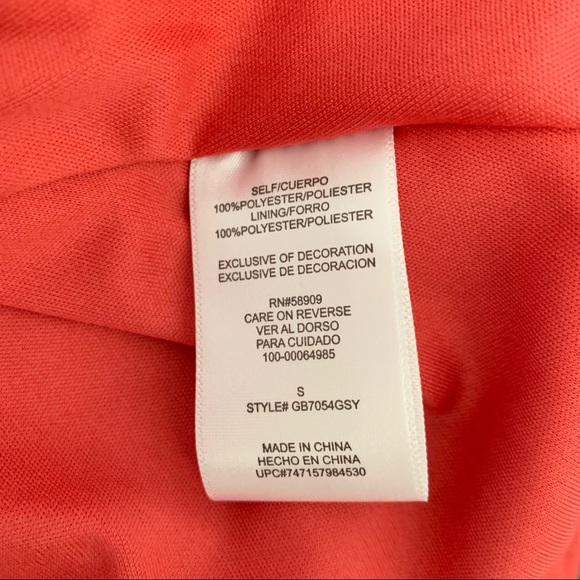 NWT Gianni Bini Peach Floral Long Sleeve Dress - Picture 5 of 7